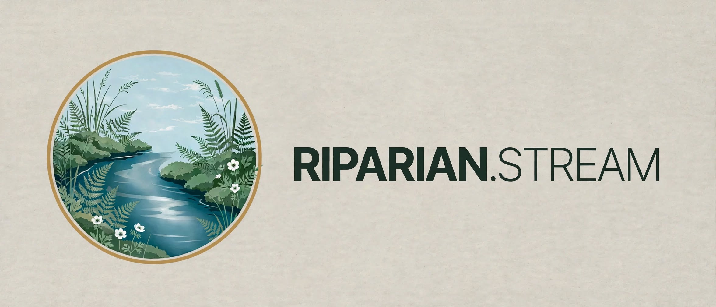 Riparian Stream Ecosystem Visual Backdrop